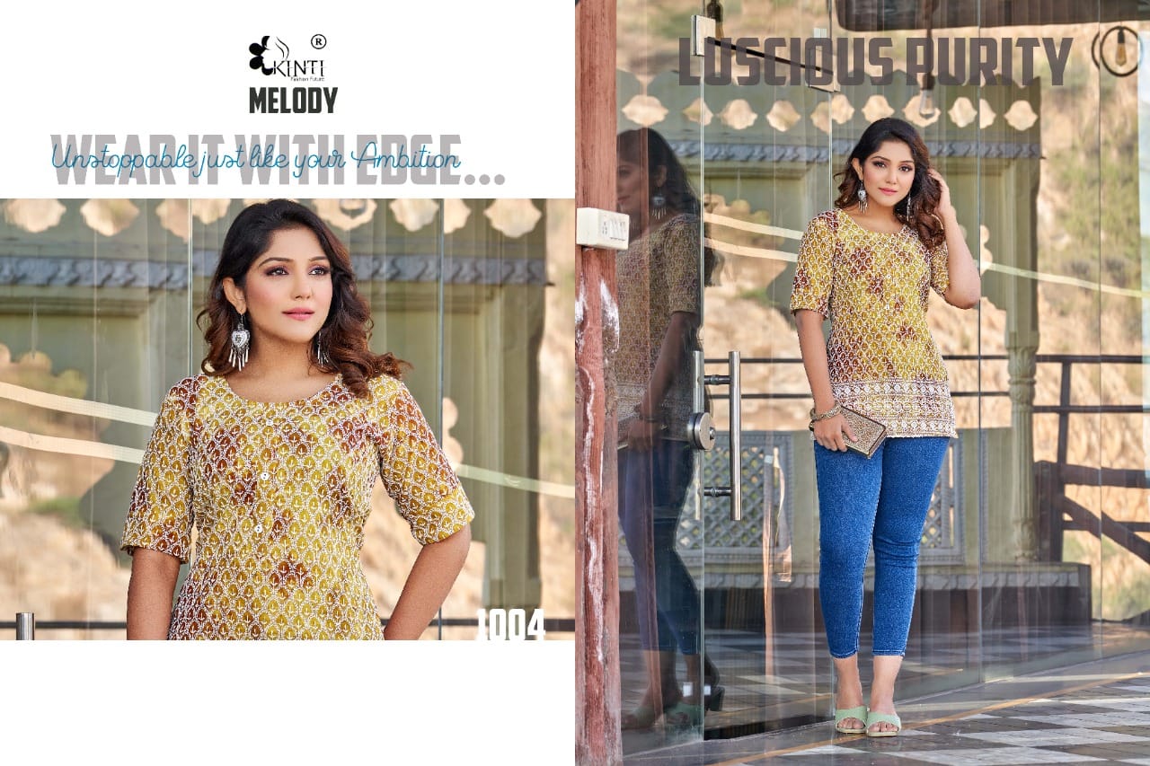 Kinti Melody Ney Stylish Designer Western Wear Wholesale Ladies Top
